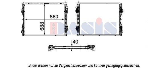 AKS DASIS Radiators, Motora dzesēšanas sistēma 270008N